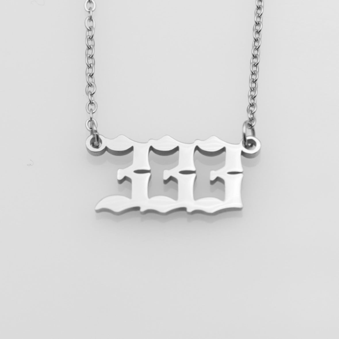 Stainless Steel Necklace Angel Number Necklace 111-999 for Women - Touch Bling