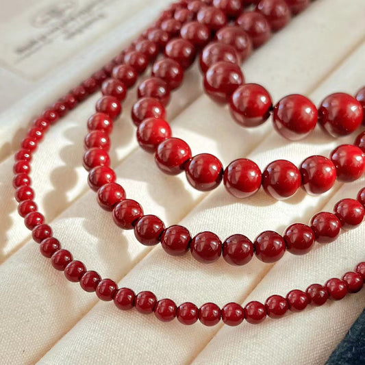 Vintage Ancora Red Style Faux Pearl Necklace High Quality Clavicle Chain Necklace - Touch Bling