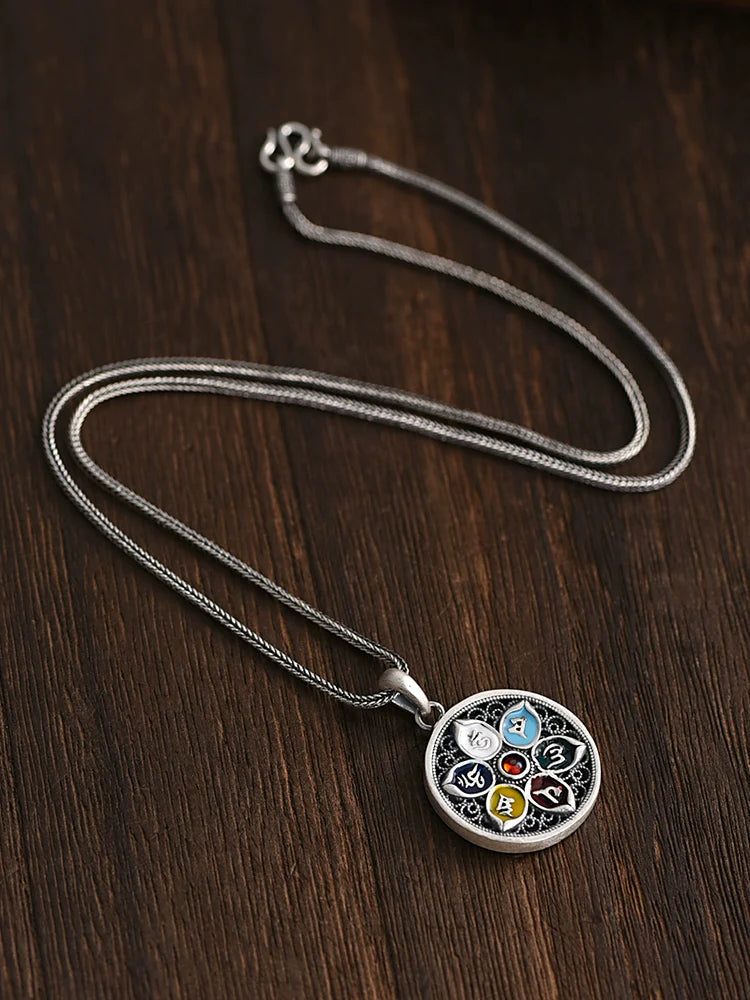 Pure Silver Safety Buckle Pendant