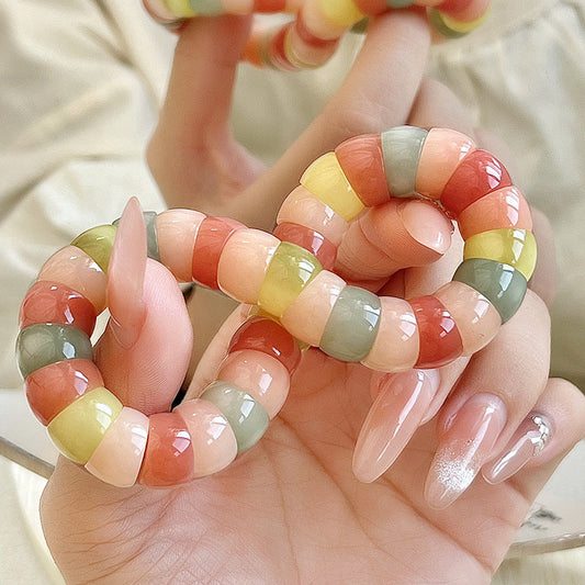 New Pink Bodhi Beads Fidget Bracelet for Stress Relief - Touch Bling