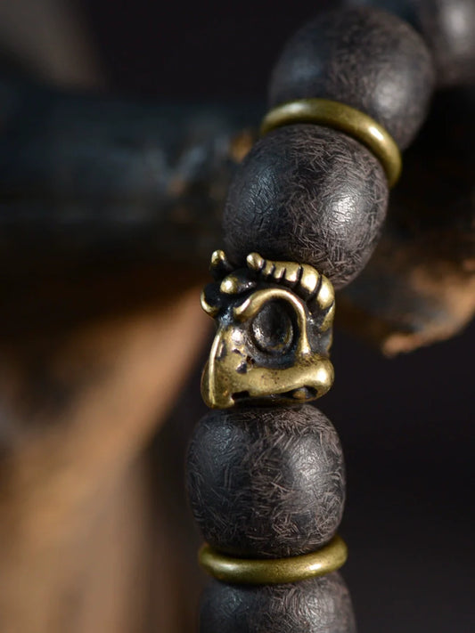 Natürliche Ebenholzperlen Armbänder 12mm