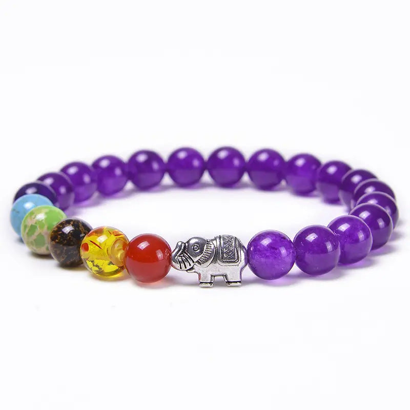 Chakra Energy Bracelet Tiger's Eye Stone Black Obsidian Healing Crystal Bracelet - Touch Bling
