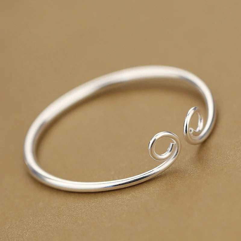 s925 Silver Monkey King Bracelet Handmade Tightening Spell Couple bracelet - Touch Bling