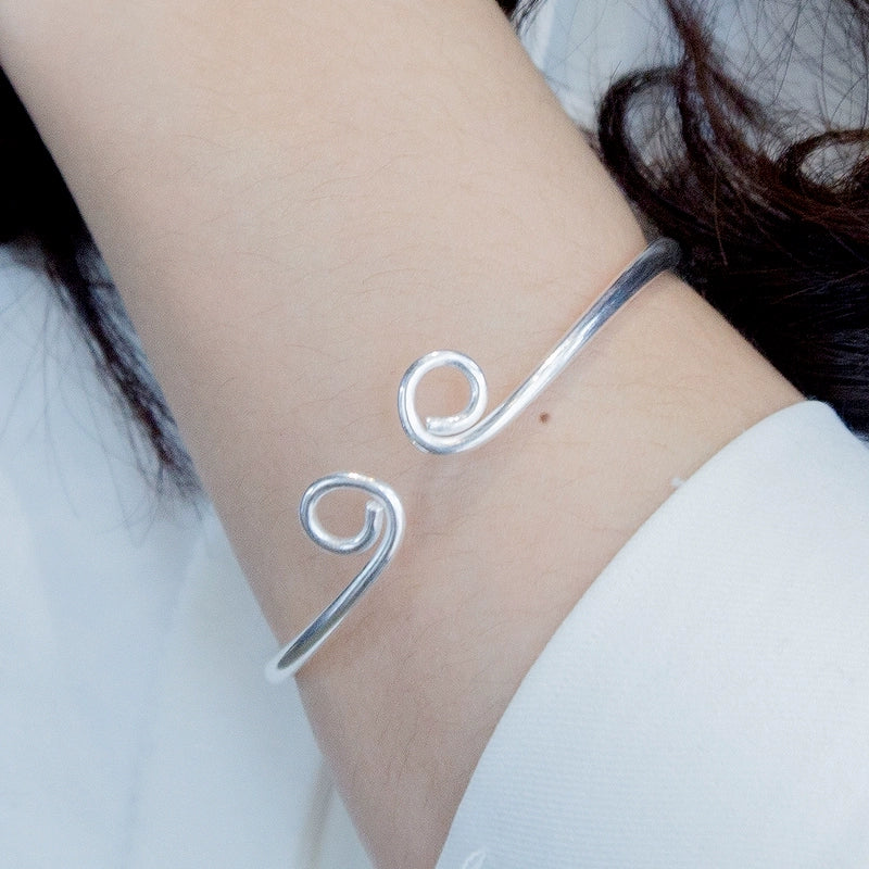 s925 Silver Monkey King Bracelet Handmade Tightening Spell Couple bracelet - Touch Bling