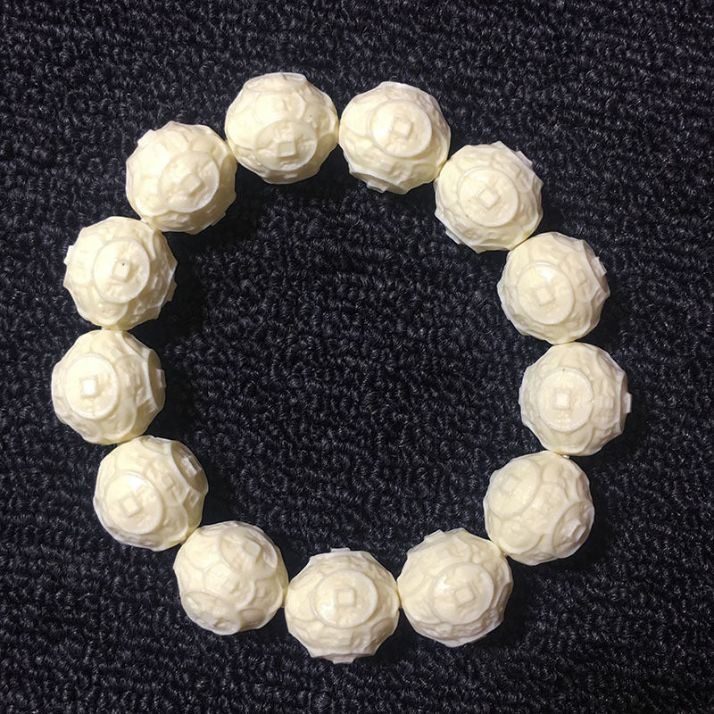 Ivory Nut Finely Carved Bracelets (Various Themes)