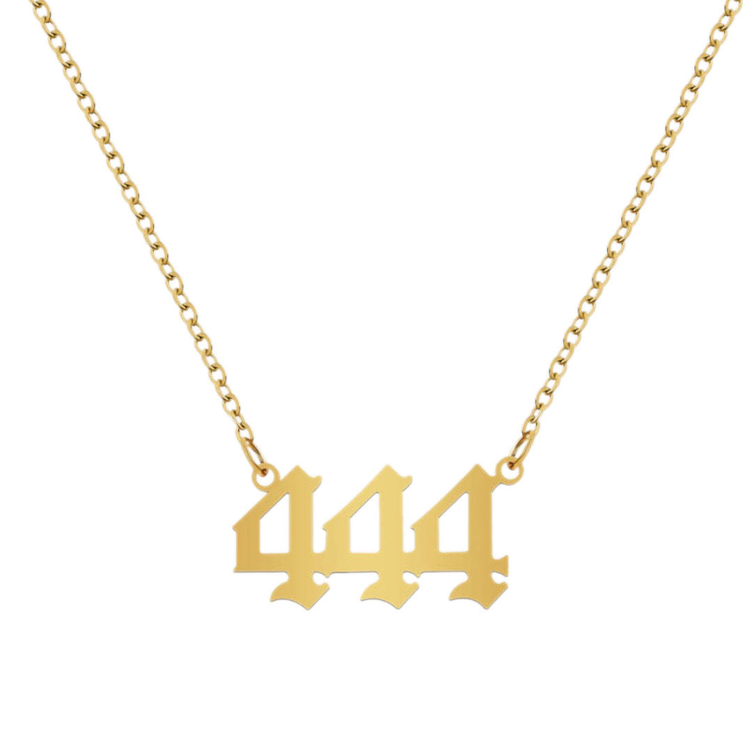 Stainless Steel Necklace Angel Number Necklace 111-999 for Women - Touch Bling