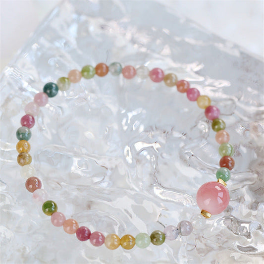Natural Tourmaline DIY Design Women's Candy Bracelet - Touch Bling