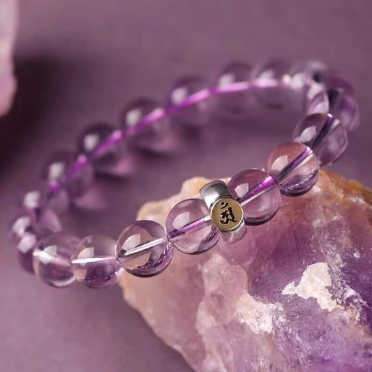 Natural Amethyst Bracelet Men's and Women's Bracelet - Touch Bling