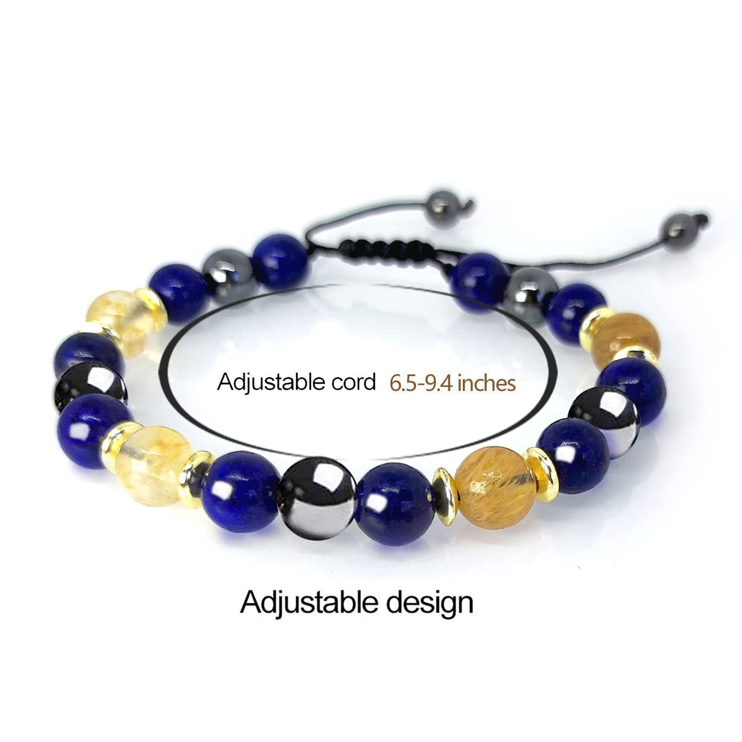 Seven Chakra Energy Bracelet Beaded Braided Healing Bracelet for Meditation - Touch Bling