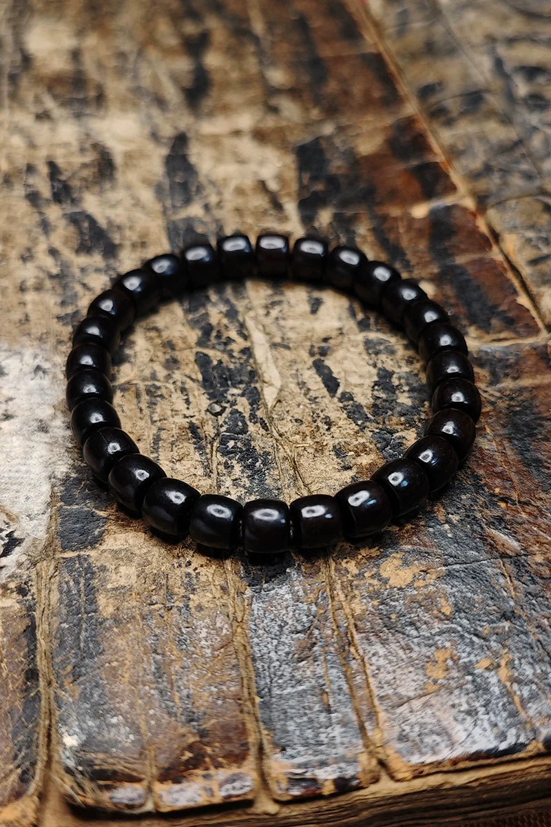 Natural Ebony Beads Meditation Beads Bracelet