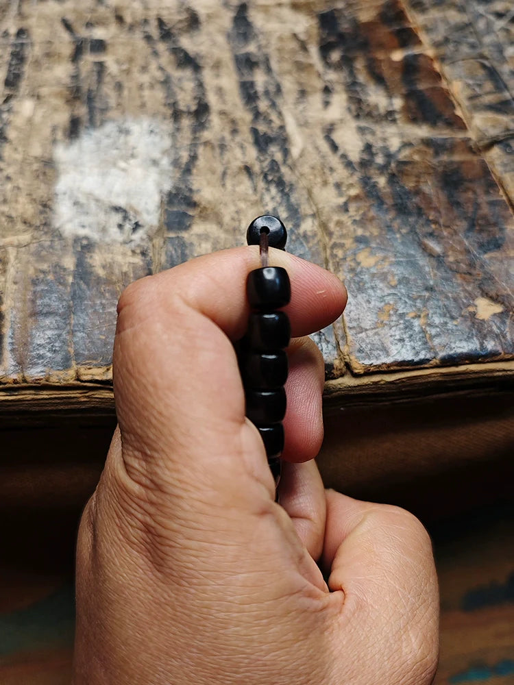 Natural Ebony Beads Meditation Beads Bracelet