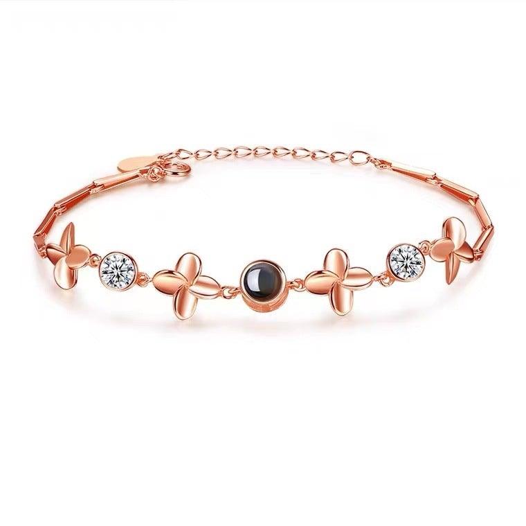 Lucky Clover Photo Projection Bracelet