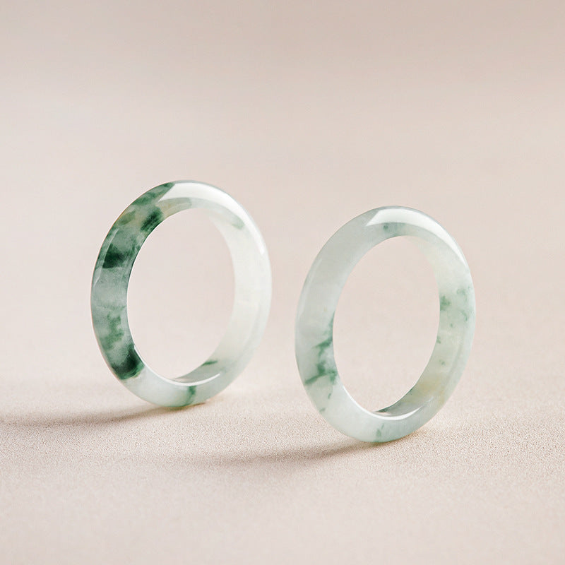 Jadeite "Flowing Green" Ring – Elegant & Timeless - Touch Bling