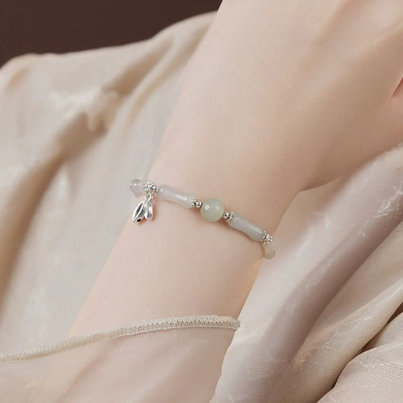 The Harmony and Strength Jade Bamboo Bracelet
