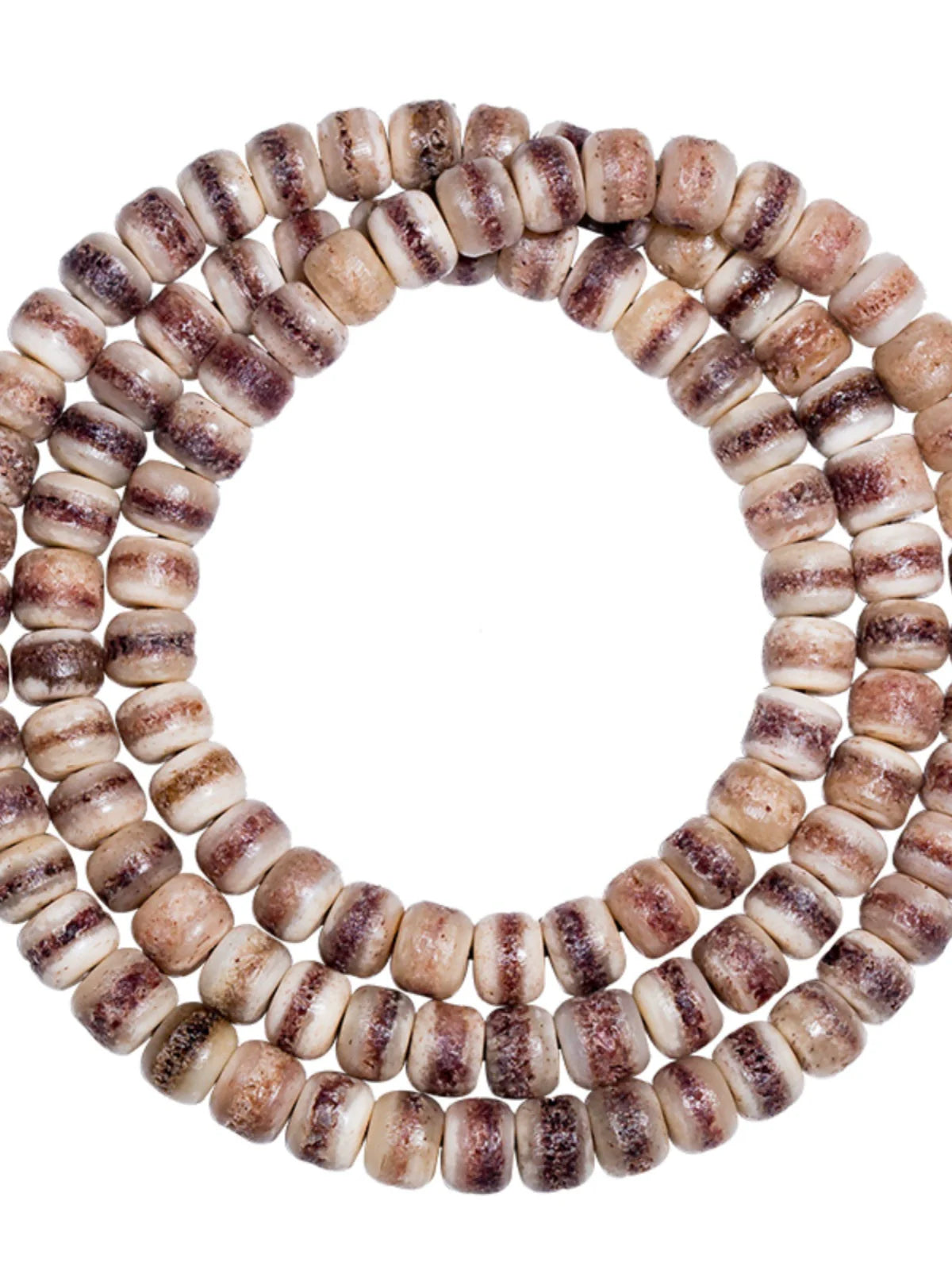 Tibetan Gabala Yak Bone 108 Beads Mala Bracelet for Meditation 10*8mm