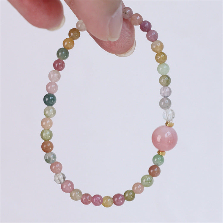 Natural Tourmaline DIY Design Women's Candy Bracelet - Touch Bling