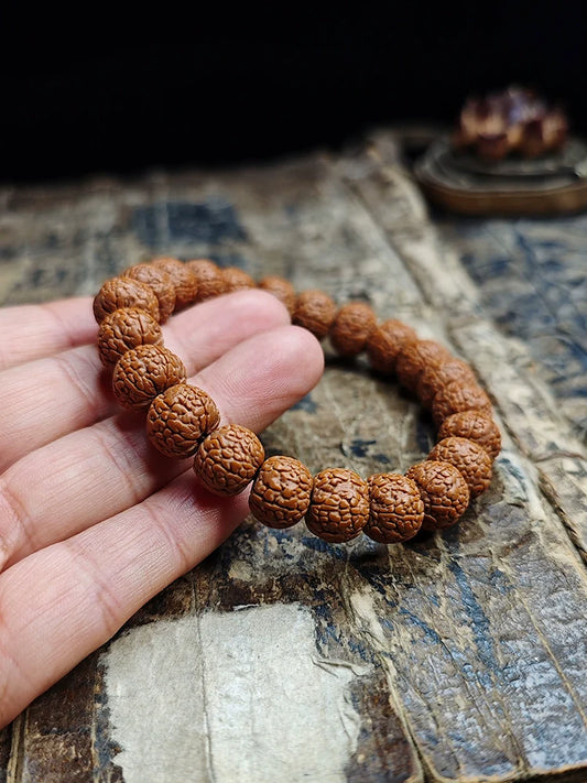 Dragon Scale Pattern Small King Kong Bodhi Bead Bracelet - Touch Bling
