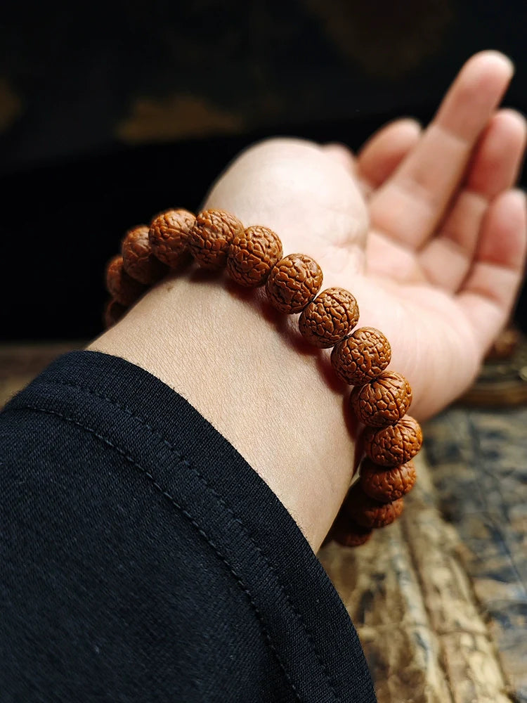 Dragon Scale Pattern Small King Kong Bodhi Bead Bracelet - Touch Bling