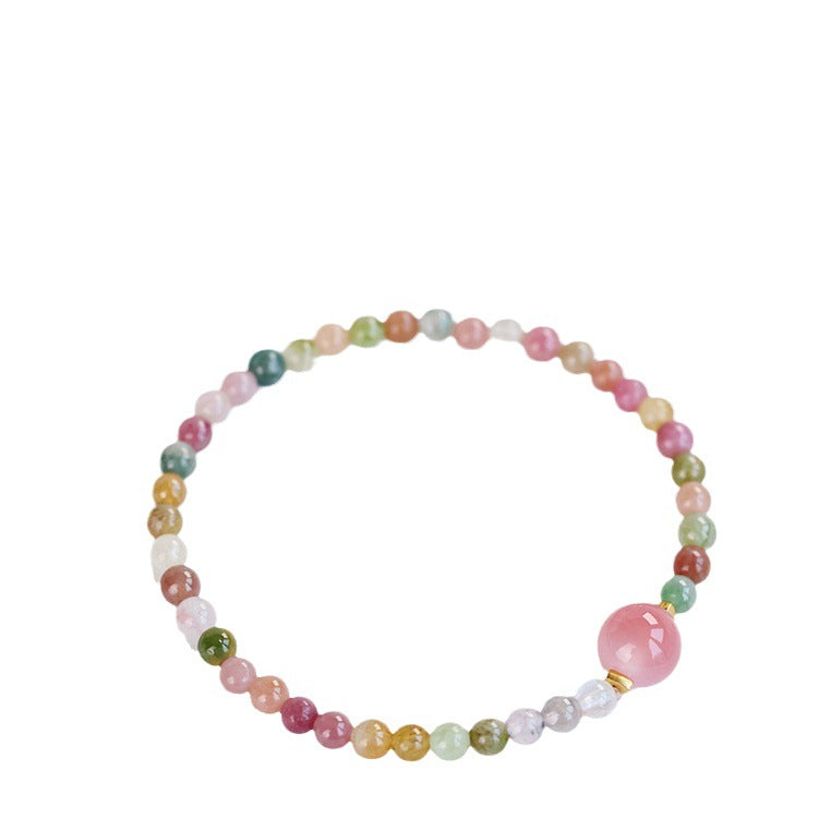 Natural Tourmaline DIY Design Women's Candy Bracelet - Touch Bling