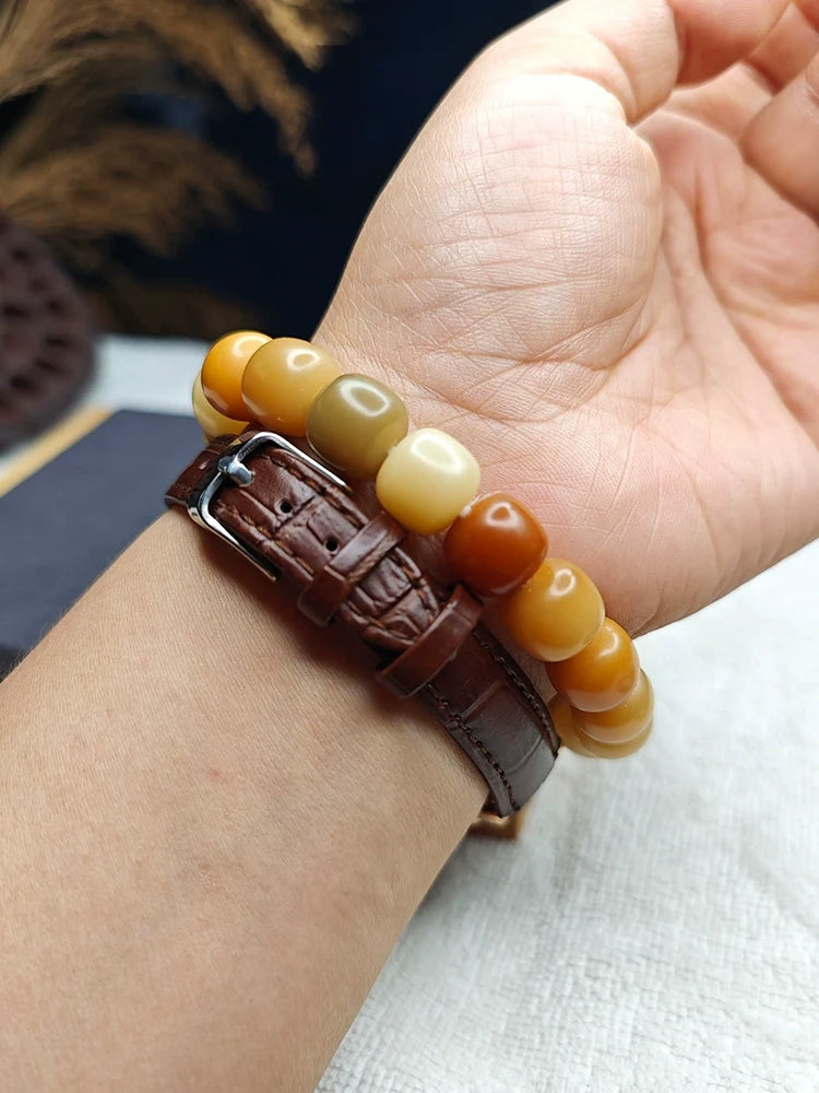 Bodhi Root Bracelet Beads for Focus and Calm