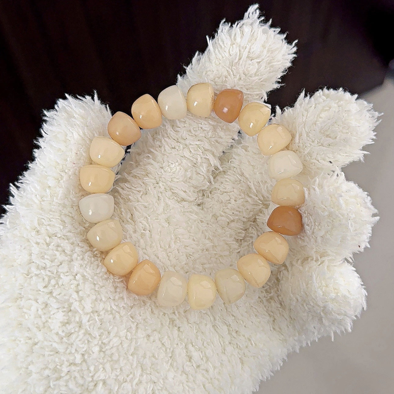 Multi-Treasure Bowl Bead Bodhi Bracelet - Touch Bling