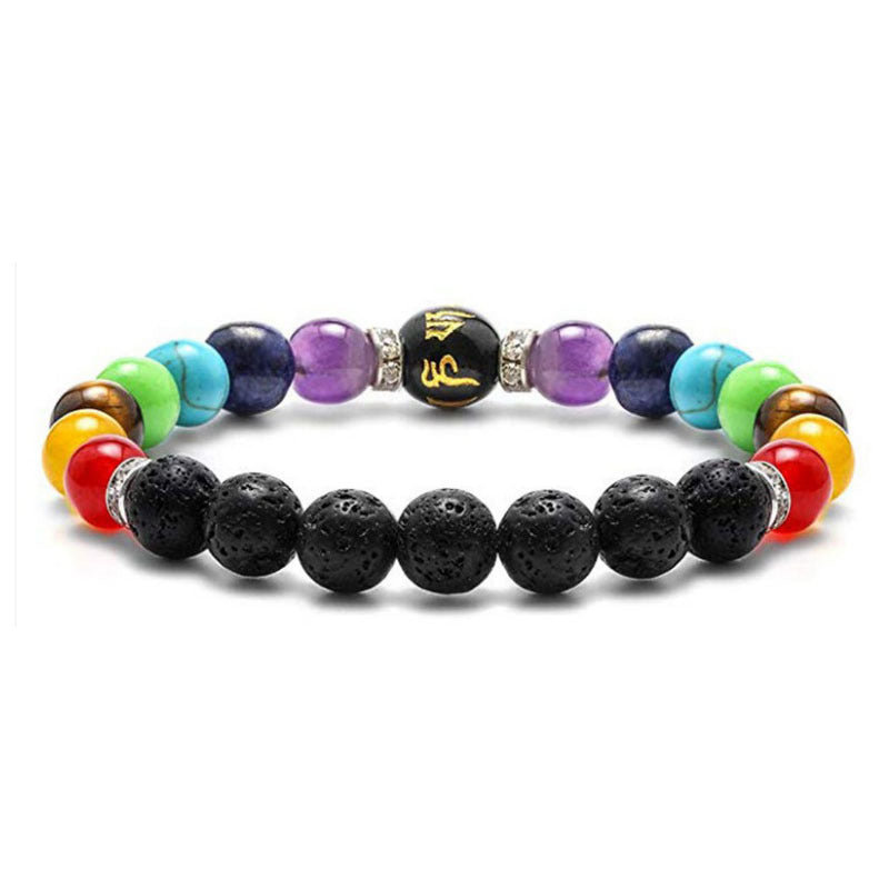 7 Chakra Bracelet Lapis Lazuli Tiger Eye Braided Men Bracelet - Touch Bling