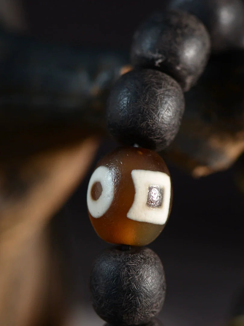 Natural Ebony Beads Bracelets 12mm