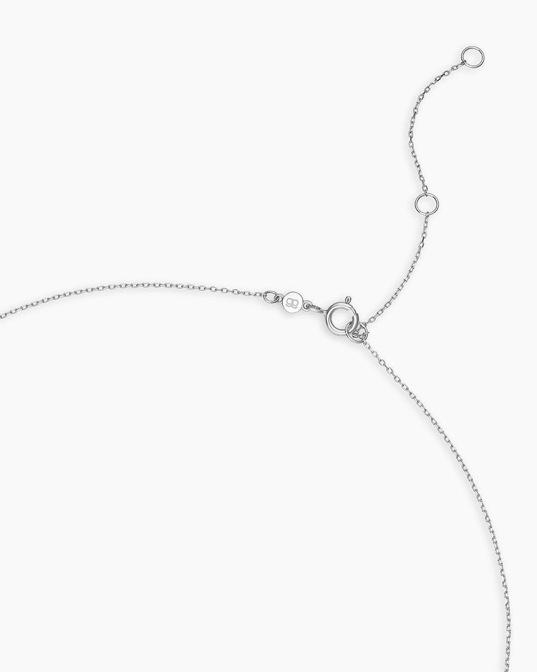 Klassische Halskette mit fünf Diamanten
