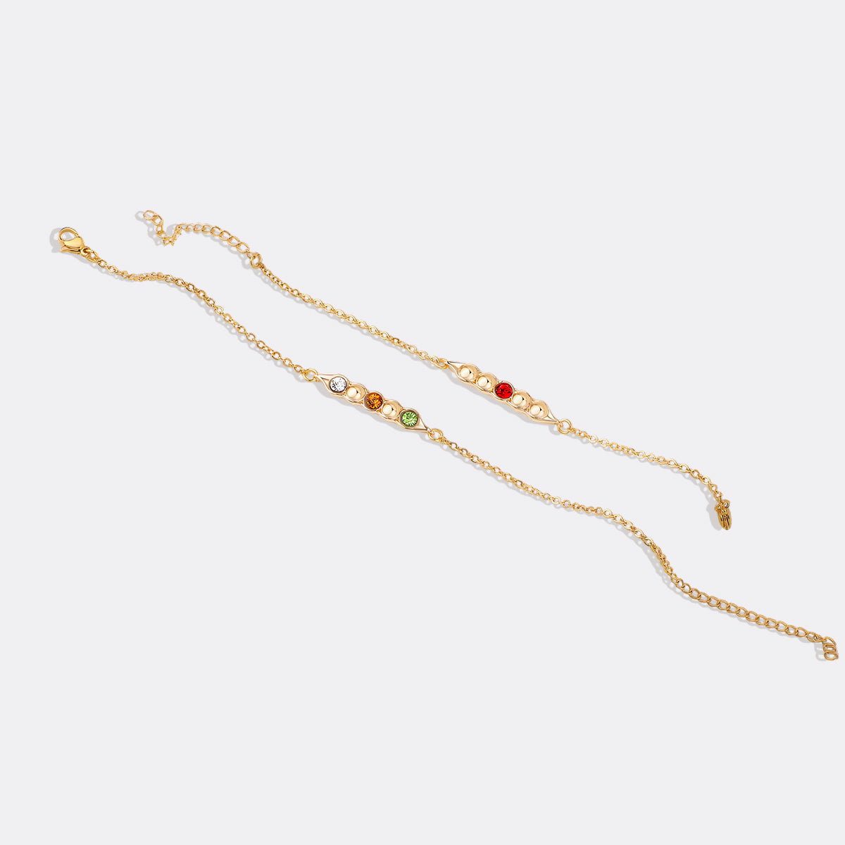 Erbsen in einer Schote Geburtssteinarmband