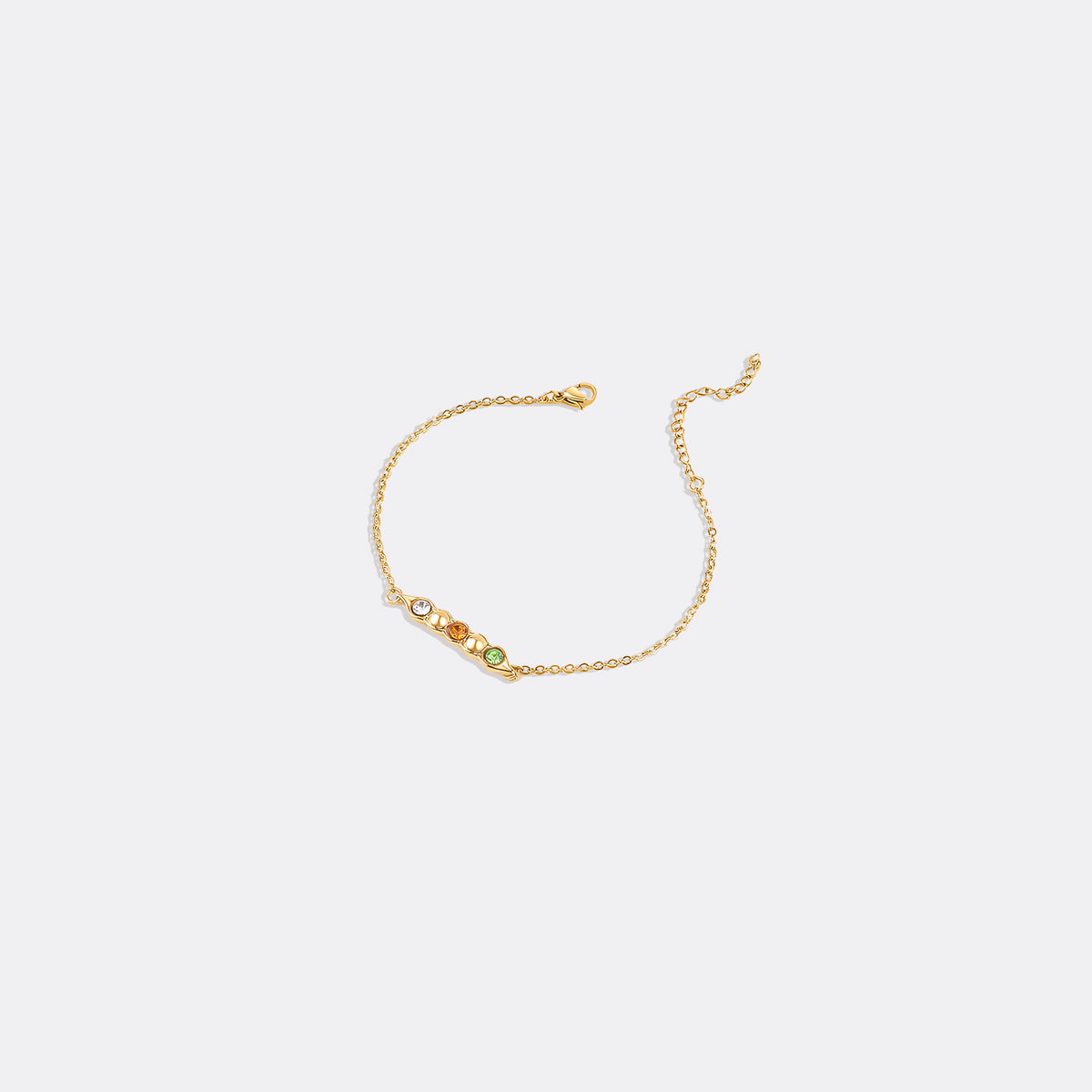 Erbsen in einer Schote Geburtssteinarmband