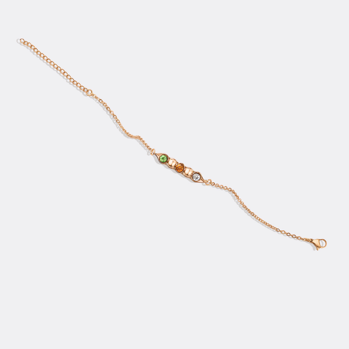 Erbsen in einer Schote Geburtssteinarmband