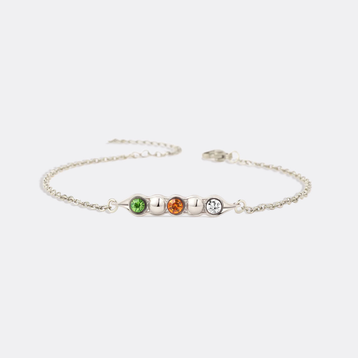 Erbsen in einer Schote Geburtssteinarmband