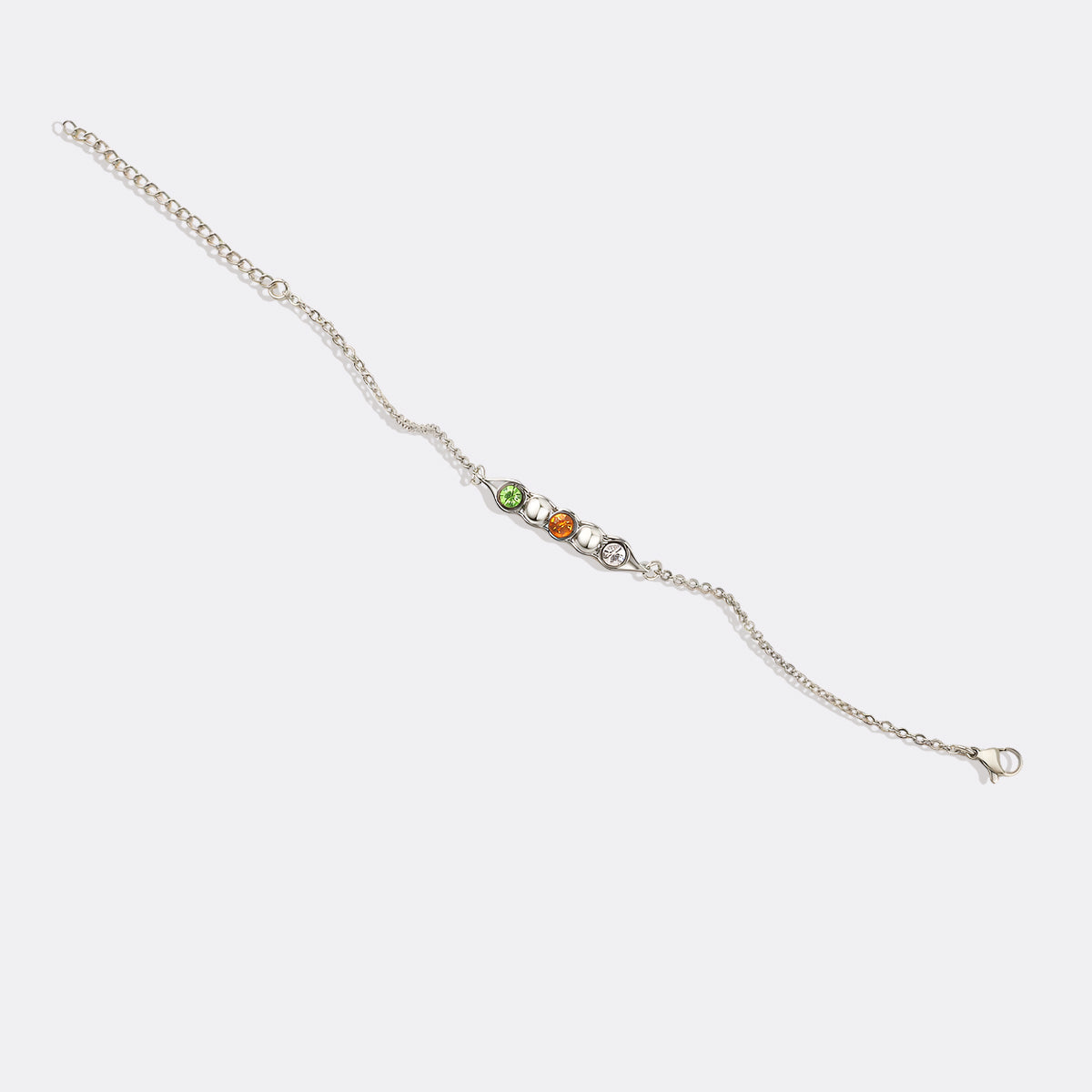 Erbsen in einer Schote Geburtssteinarmband