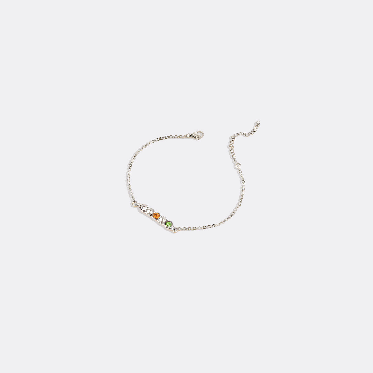 Erbsen in einer Schote Geburtssteinarmband
