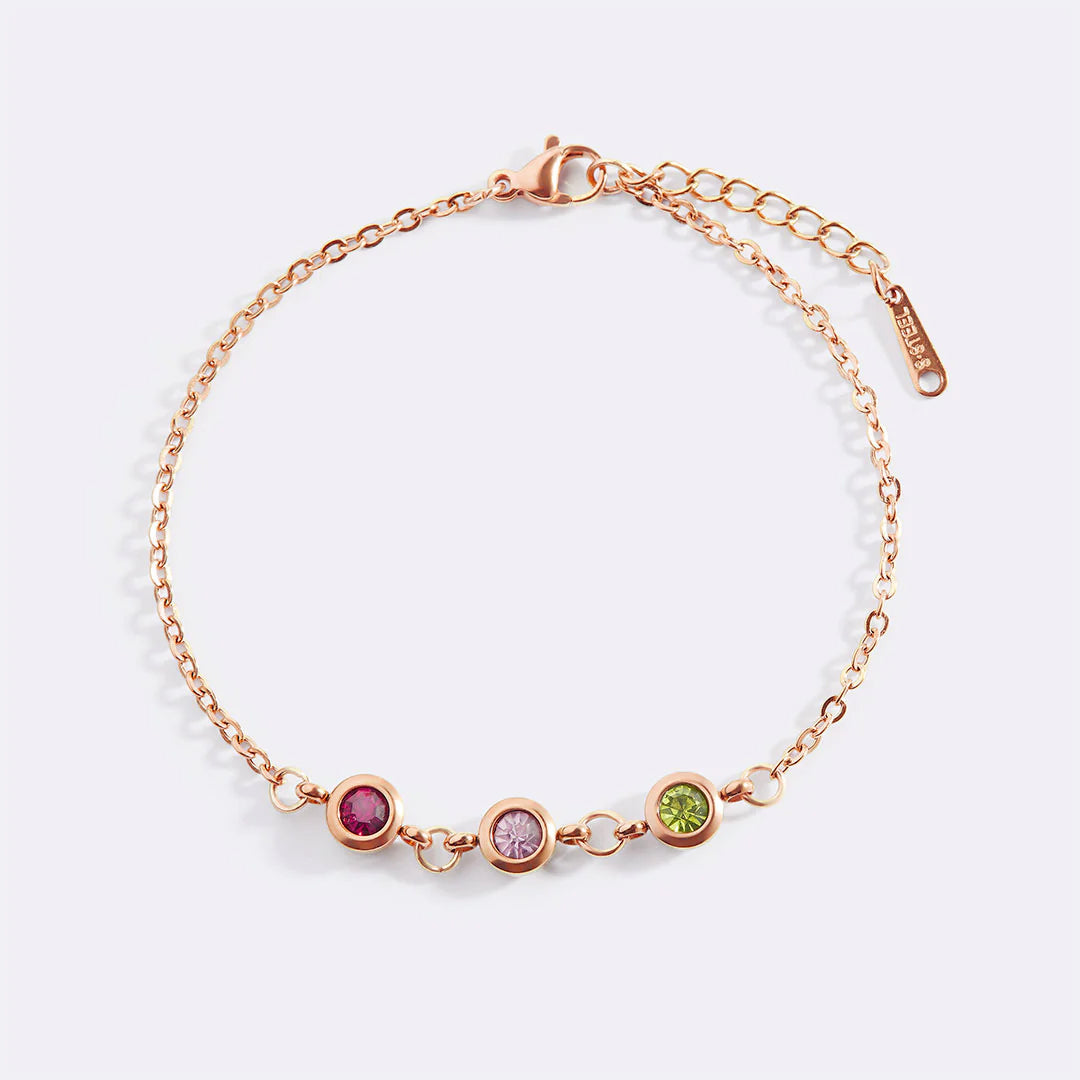 Personalized Birth Stone Bracelet
