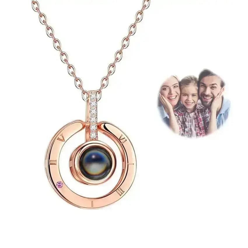 Regalo de condolencia único: collar, pulsera o llavero con foto proyectada.