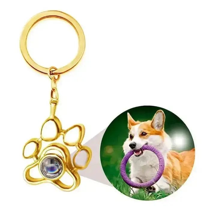 Regalo personalizado de San Valentín: collar, pulsera y llavero con foto proyectada.