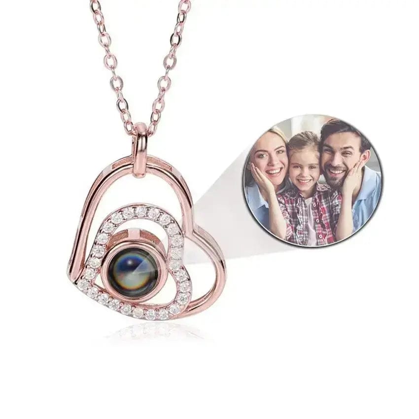 Regalo de condolencia único: collar, pulsera o llavero con foto proyectada.