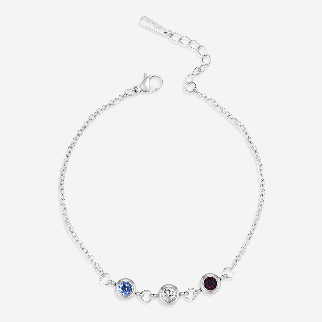 Personalized Birth Stone Bracelet