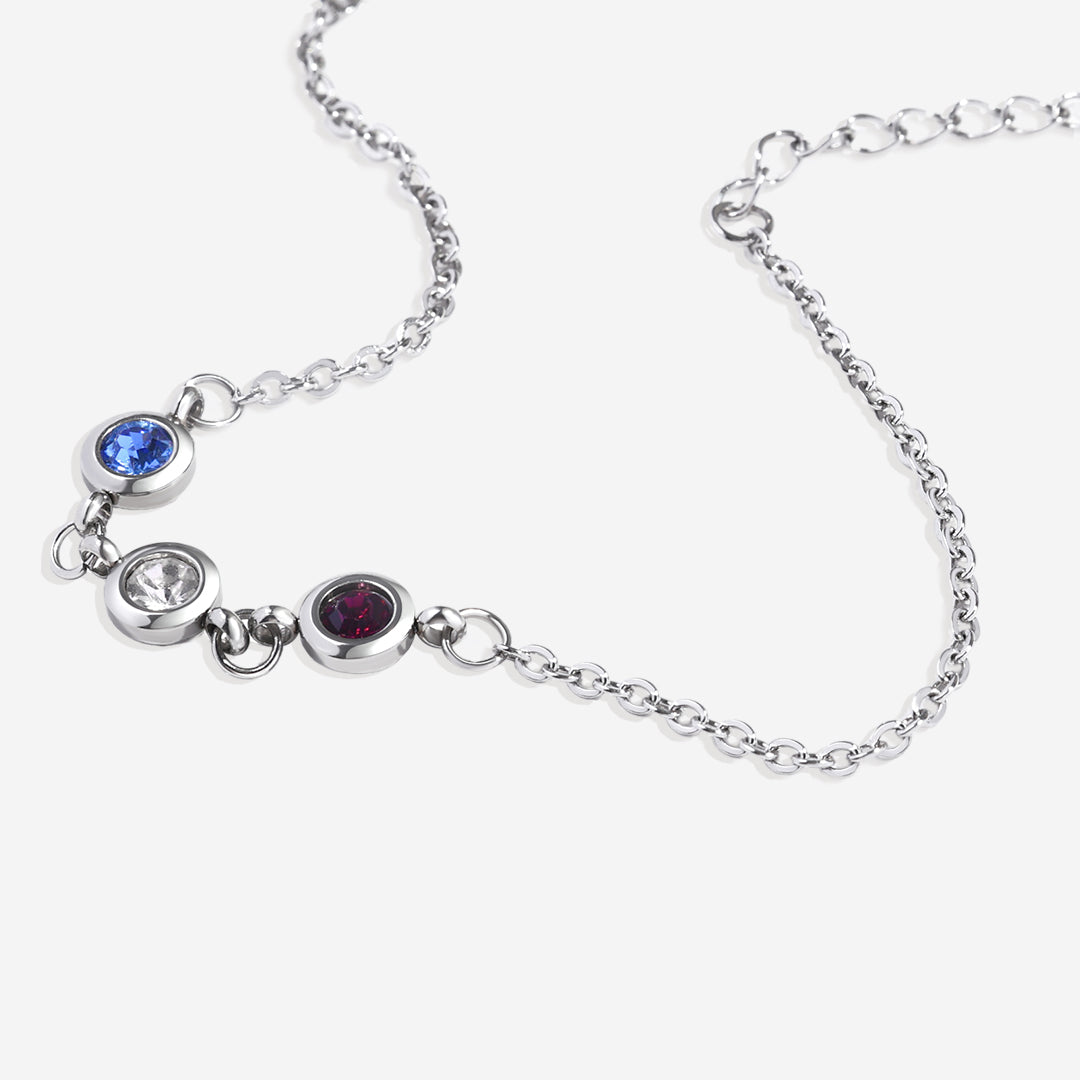 Personalized Birth Stone Bracelet