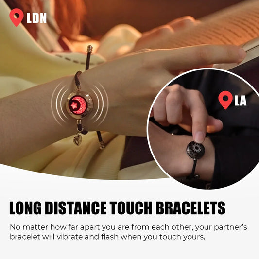 TOTWOO- Long Distance Touch Bracelets for Couples - Touch Bling