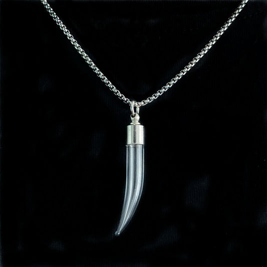 Collar con colgante de urna/vial conmemorativo