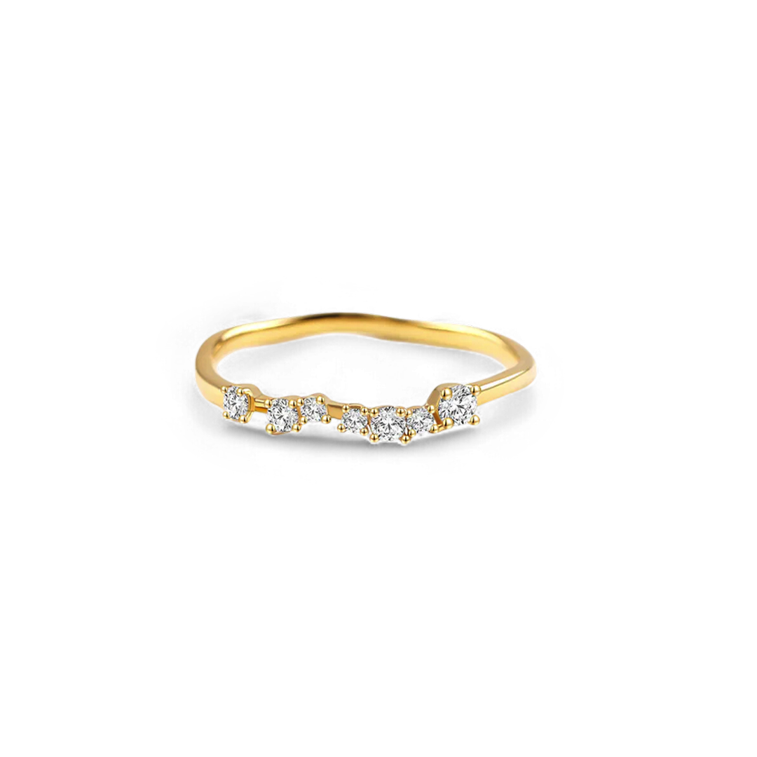 Schimmernder Diamantring