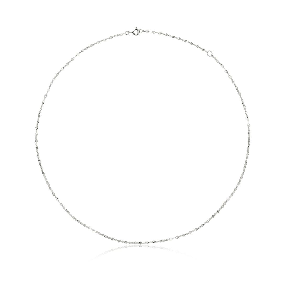 Silver Sparkle Chain Necklace