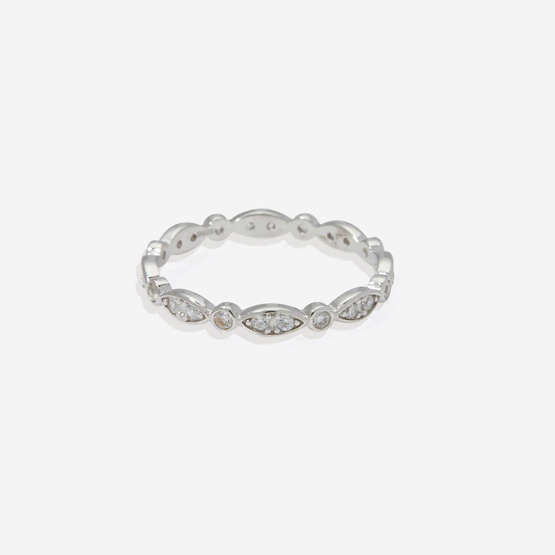 Marquis- und Punktband aus Sterlingsilber