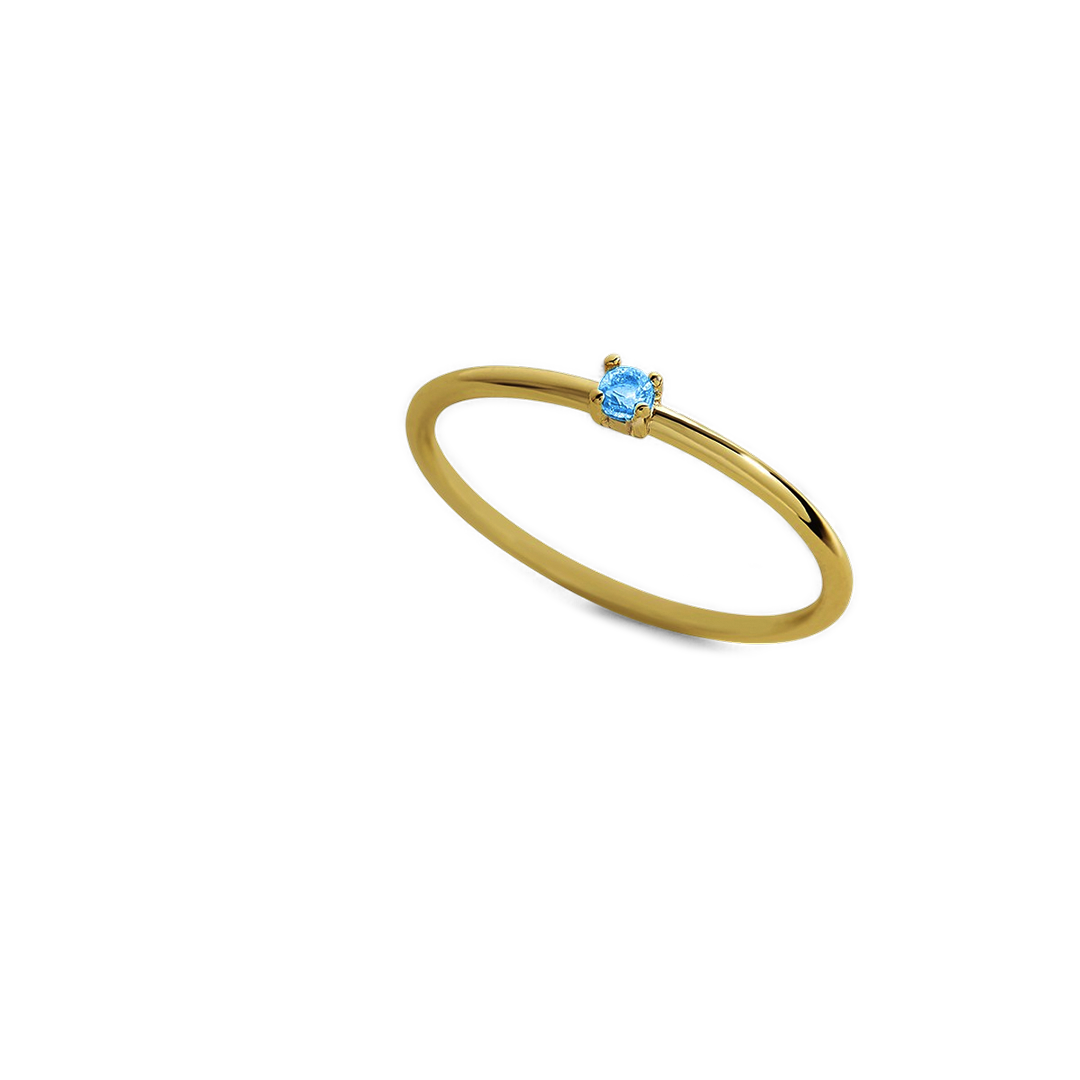 Super zierlicher Stapelring mit Geburtssteinen