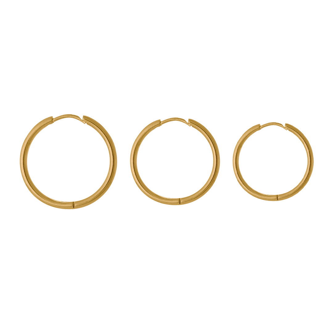 Triple Hoops Set
