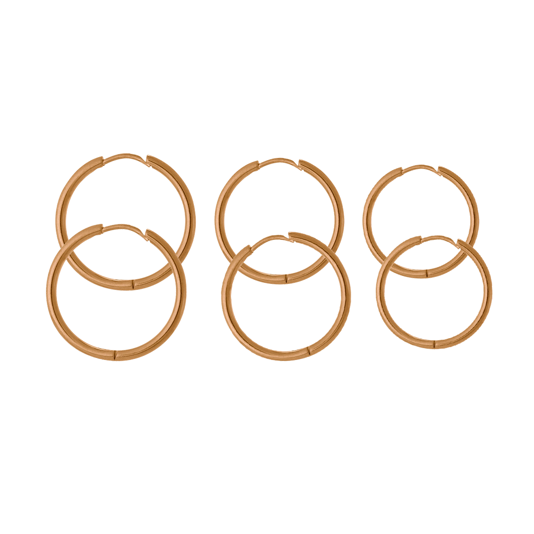 Triple Hoops Set