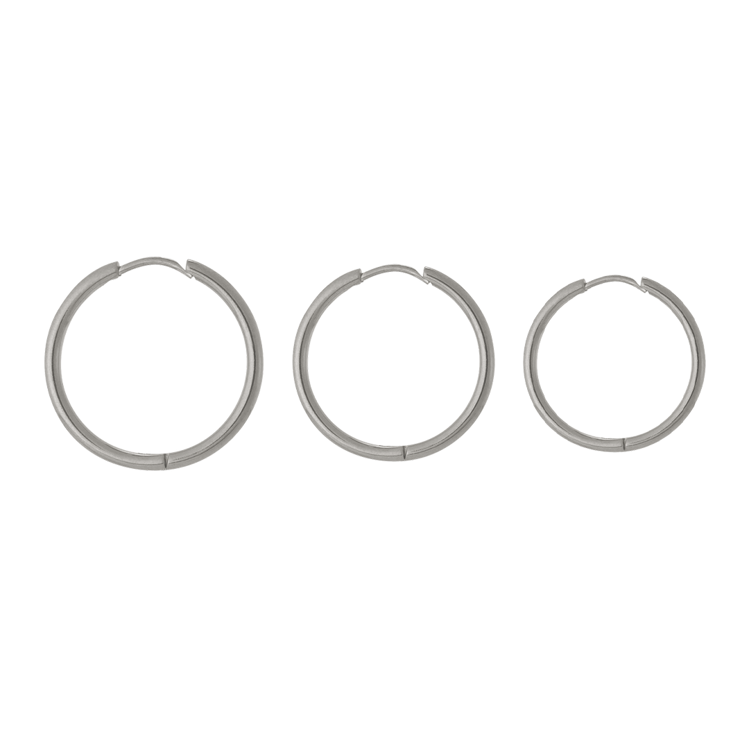 Triple Hoops Set