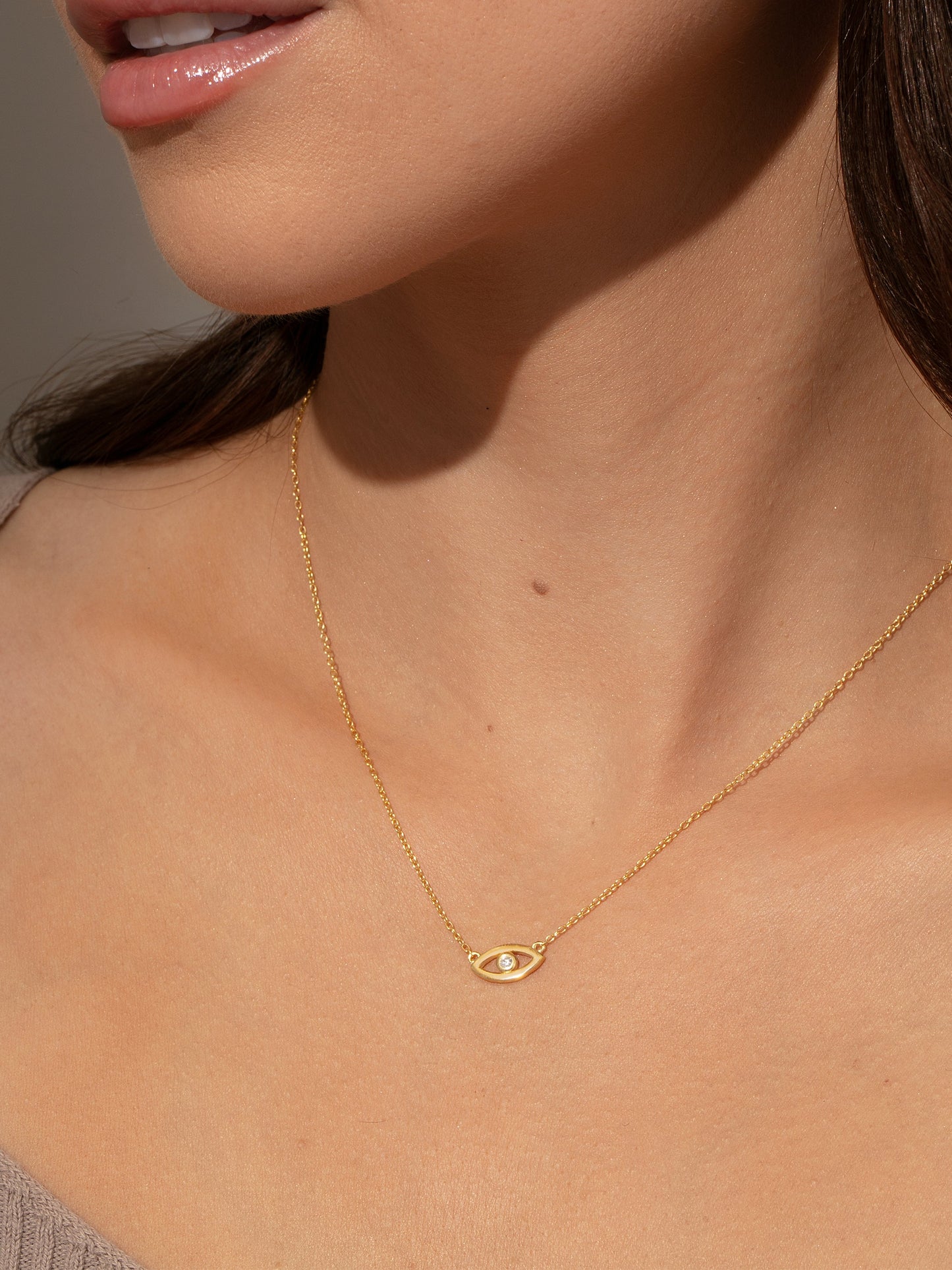 Collar de vermeil con mal de ojo